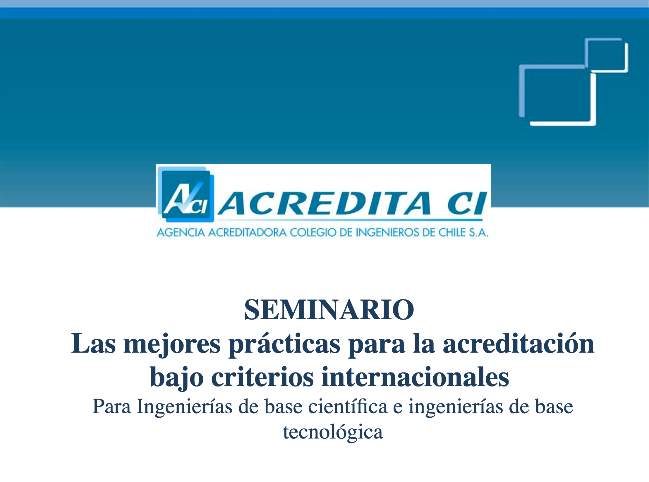 Acredita CI lleva a cabo el Seminario “Las mejores prácticas...”